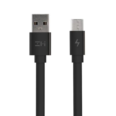 Лот: 14066110. Фото: 1. Xiaomi Кабель ZMI MicroUSB | Плоский... Дата-кабели, переходники