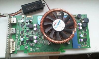 Лот: 1469325. Фото: 1. Geforce 8800GS + Zalman VF900. Видеокарты