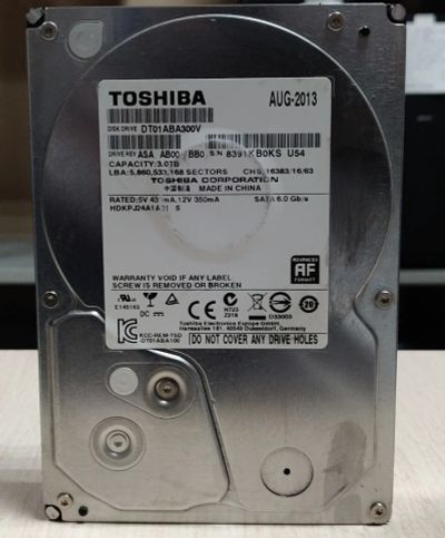 Лот: 20853128. Фото: 1. Жесткий диск 3000 Гб/Toshiba/3... Жёсткие диски (HDD)