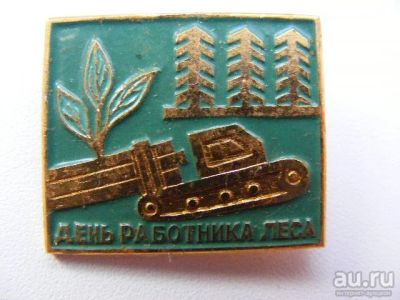 Лот: 11141504. Фото: 1. Знак День Работников Леса. (Пл... Сувенирные