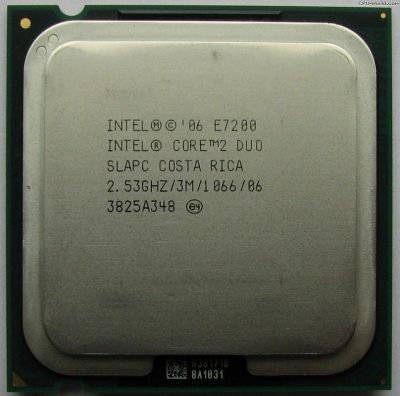 Лот: 2094138. Фото: 1. Процессор Intel Core 2 Duo E7200... Процессоры