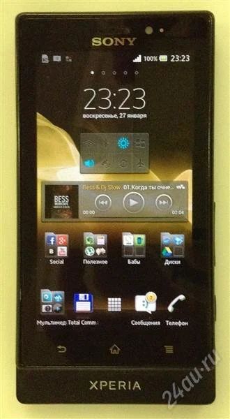 Лот: 2557842. Фото: 1. Sony XPERIA Sola MT27i black. Смартфоны