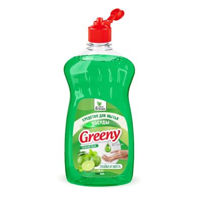 Лот: 20583457. Фото: 1. Средство для мытья посуды "Greeny... Бытовая химия