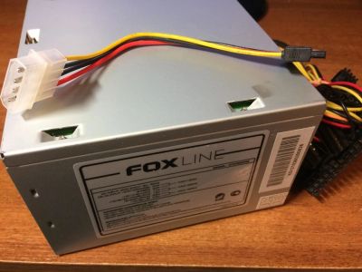 Лот: 10730919. Фото: 1. Блок питания FoxLine 450Вт. Корпуса, блоки питания