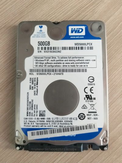 Лот: 14945786. Фото: 1. 500 ГБ Жесткий диск WD Blue Mobile... Жёсткие диски (HDD)