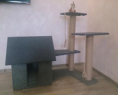 Лот: 4344603. Фото: 1. Супер дом для котика. Домики, переноски, клетки, когтеточки