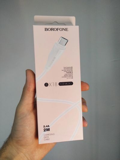 Лот: 19565543. Фото: 1. usb кабель micro usb 2.0м borofone... Дата-кабели, переходники