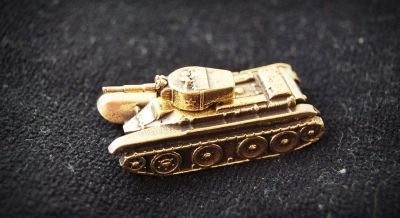 Лот: 10911889. Фото: 1. Танк БТ-5 бронза 40 мм. Военная техника