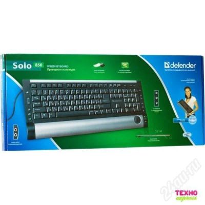 Лот: 631733. Фото: 1. Defender Solo 850 Black-Silver... Клавиатуры и мыши
