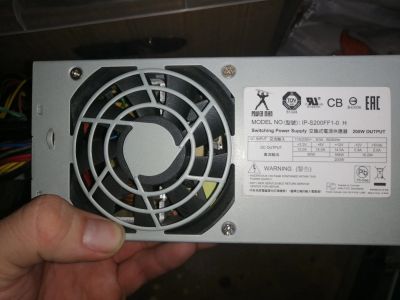 Лот: 22134890. Фото: 1. Блок питания mini-itx 200w. Корпуса, блоки питания