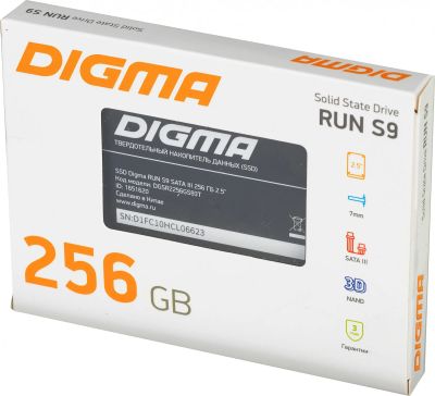 Лот: 20860533. Фото: 1. SSD накопитель digma Run S9 2... SSD-накопители