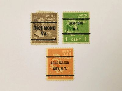 Лот: 23963910. Фото: 1. Предгашение (Precancels) New York... Марки