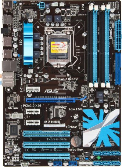 Лот: 16832221. Фото: 1. Надежная плата под LGA 1156: Asus... Материнские платы