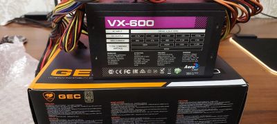 Лот: 20982375. Фото: 1. Блок питания Aerocool VX 600W. Корпуса, блоки питания