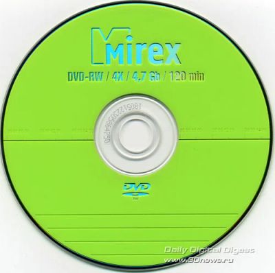 Лот: 6145905. Фото: 1. Диски DVD-RW 4,7Gb 4x MIREX б... CD, DVD, BluRay