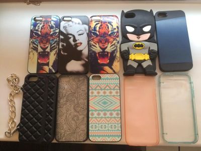 Лот: 5885980. Фото: 1. Чехлы iPhone 5/5S , 10шт. Чехлы, бамперы