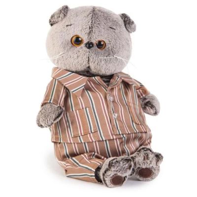 Лот: 14665550. Фото: 1. Мягкая игрушка Кот Басик в шелковой... Мягкие
