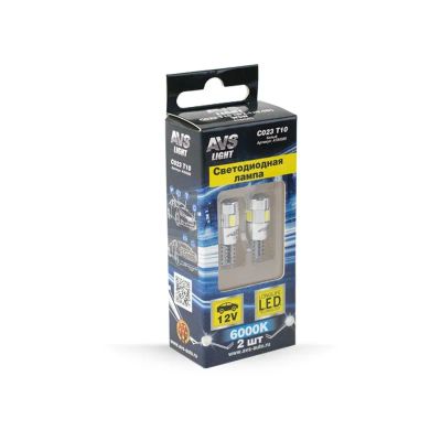 Лот: 20584557. Фото: 1. C023 T10/белый/ (W2.1x9.5D) 5SMD... Оптика и освещение