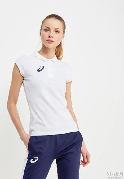 Лот: 12641746. Фото: 1. Поло ASICS WOMAN POLO 156868 0001. Футболки, поло