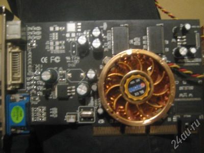 Лот: 152760. Фото: 1. ATI RADEON 9600 AGP 128мб. Видеокарты