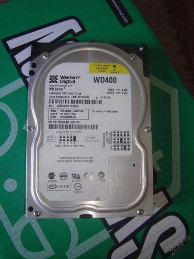 Лот: 5872350. Фото: 1. Жесткий диск WD400 40гб. Жёсткие диски (HDD)