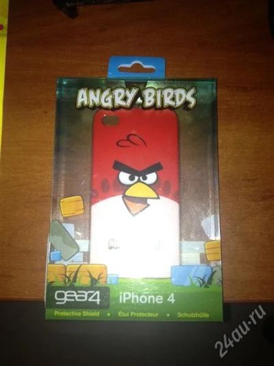 Лот: 2158902. Фото: 1. Чехол Angry Birds для iphone 4... Чехлы, бамперы