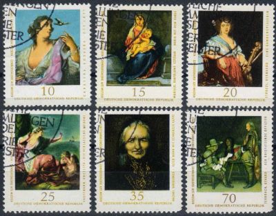 Лот: 15259938. Фото: 1. 1976. ГДР. Картины. Полная серия... Марки