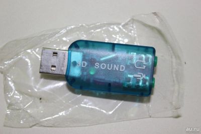 Лот: 10002152. Фото: 1. USB 3D звук для ПК и ноутбуков... USB хабы