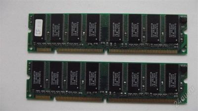 Лот: 1713854. Фото: 1. pc-100 sdram 64mb 2 платы одним... Оперативная память