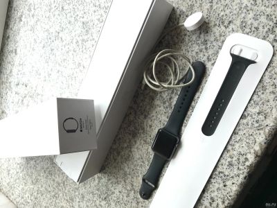 Лот: 13573866. Фото: 1. Apple watch 2 42мм полный комлект. Смарт-часы, фитнес-браслеты, аксессуары