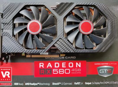 Лот: 17702226. Фото: 1. Видеокарта XFX RX 580 4Gb. Видеокарты