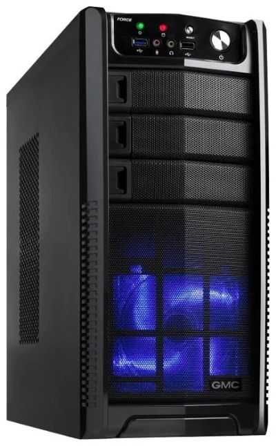 Лот: 4653902. Фото: 1. Корпус ATX Б БП GMC FORCE black... Корпуса, блоки питания