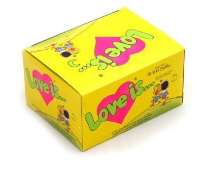 Лот: 12723662. Фото: 1. Love Is Cocos-Pineapple Коробка. Жевательная резинка