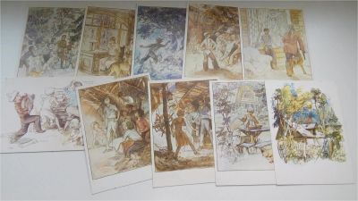 Лот: 8500602. Фото: 1. Иллюстрации к повести А.Гайдара... Изобразительное искусство