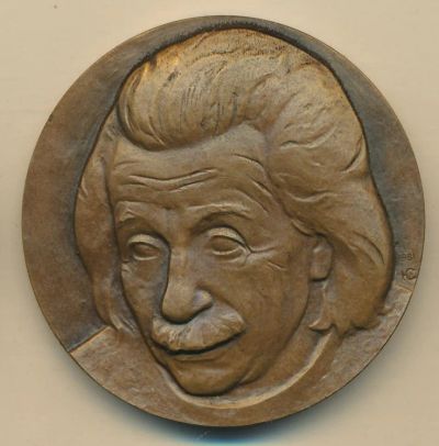 Лот: 15990230. Фото: 1. СССР медаль 1981 Альберт Эйнштейн... Юбилейные
