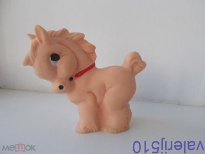 Лот: 24559635. Фото: 1. Игрушка СССР - Лошадка.Резина. Игрушки
