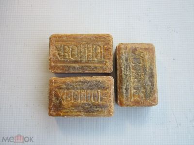 Лот: 25635738. Фото: 1. Мыло хвойное (СССР). Средства личной гигиены 