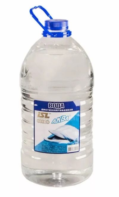 Лот: 25809887. Фото: 1. Вода дистиллированная AQUA 5 литров. Другое (автохимия, масла, тюнинг)