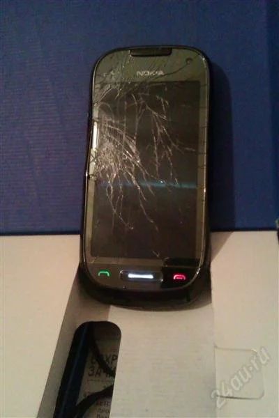 Лот: 2358762. Фото: 1. nokia c7 разбитая. Смартфоны