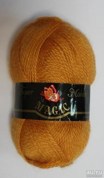 Лот: 11187131. Фото: 1. Пряжа Magic super mohair 100г-260м... Ткани, нитки, пряжа