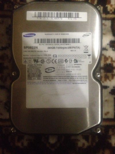 Лот: 10937946. Фото: 1. Жесткий диск samsung 80gb. Жёсткие диски (HDD)