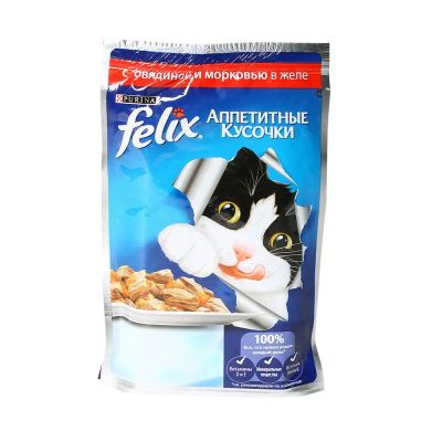 Лот: 10398994. Фото: 1. Корм Felix Аппетитные Кусочки... Корма