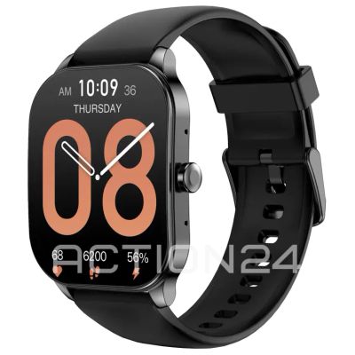 Лот: 21448105. Фото: 1. Умные часы Amazfit POP 3S (черный... Смарт-часы, фитнес-браслеты, аксессуары