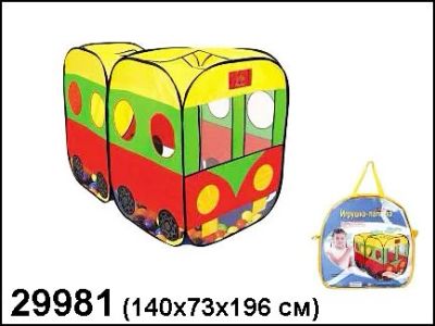 Лот: 4075841. Фото: 1. Палатка Автобус 140*73*96 см в... Игровые домики, палатки
