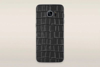 Лот: 10191896. Фото: 1. Наклейка black croco из кожи для... Защитные стёкла, защитные плёнки