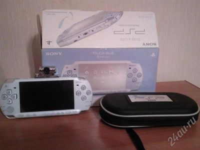 Лот: 583629. Фото: 1. PSP Slim & Felicia Blue. Игровые приставки, консоли