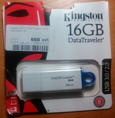 Лот: 5542798. Фото: 1. USB 3.0 Kingston DataTraveler... USB-флеш карты