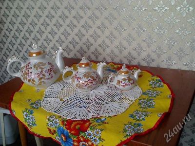 Лот: 637640. Фото: 1. Набор чайников "Мал мала меньше... Сервизы, наборы посуды