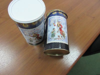 Лот: 12629052. Фото: 1. Упаковка металлическая для новогоднего... Гирлянды, шарики, новогодние аксессуары