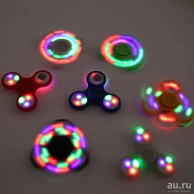 Лот: 9770333. Фото: 1. Светящийся светодиодный LED Спиннер... Развивающие